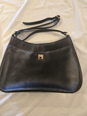 Etienne Aigner Womens Handbag Black Plaza Collection